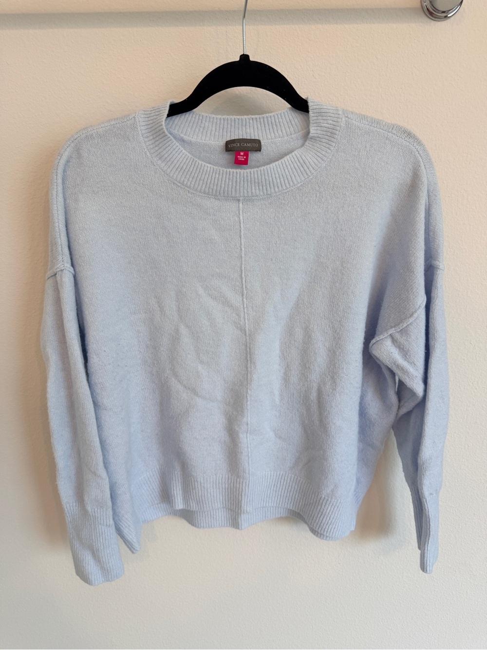 Vince Camuto Pale Blue Crewneck Sweater